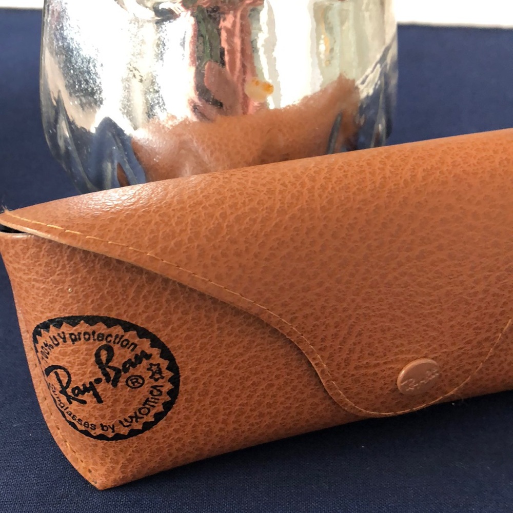 Never Used Ray Ban glasses case. Brown/pebbled.